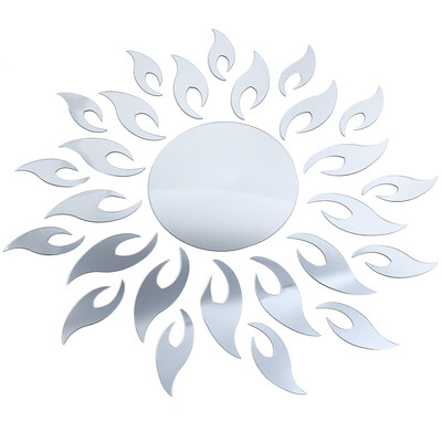 

DIY Sunflower Mirror Effect Wall Sticker Bedroom Home Decoration