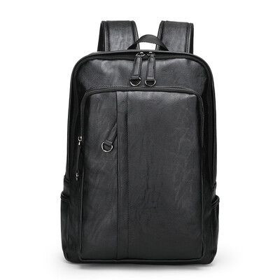 

New mens bag fashion casual leather mens shoulder bag large capacity computer bag backpack