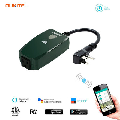 

〖Follure〗Wifi Outdoor Smart Plug Outlet Oukitel Wireless Individual Remote Control Switch