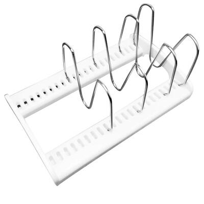 

Kitchen Shelf Pot Lid Rack Cutting Board Holder Stainless Storage Dish Rack