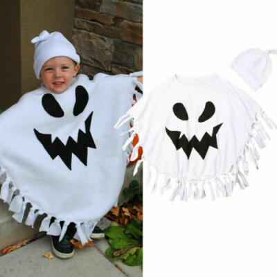 

2PCS Toddler Baby Boy Halloween Cosplay Fancy Costume Ghost Cloak Robe Outfits