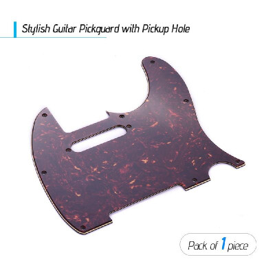 

3Ply Guitar Pickguard with Single Coil Pickup Hole for Telecaster Style Electric Guitar White Pearl