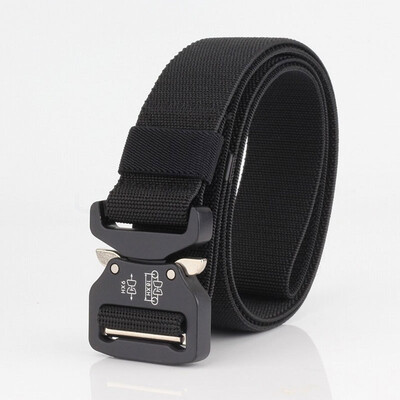 

2019 new Unisex belt fashion elastic force canvas Men belt high quality Alloy Insert buckle Men casual sport belt