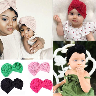 

Mom&Me boho Turban Headband Pair Set Top Knotted Headband Set Fashion Baby&Mommy