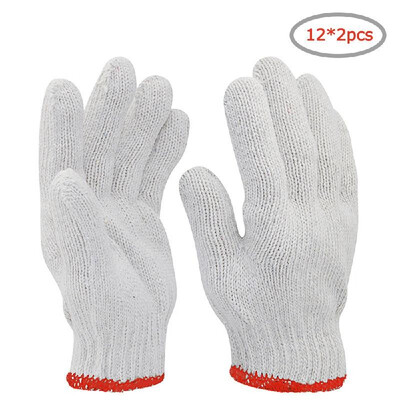 

Cotton Gloves Wear-resistant Non-slip Yarn Gloves Sweat-absorbing Labor Gloves Protective Industrial Work Gloves Labor Insurance W