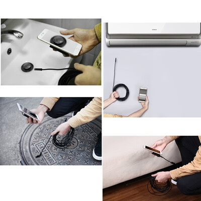 

Antscope Iphone Endoscope HD Wifi Camera 8mm 1200P Borescope Waterproof Camera Endoscopio Hard Tube Wifi Endoscope Camera 19
