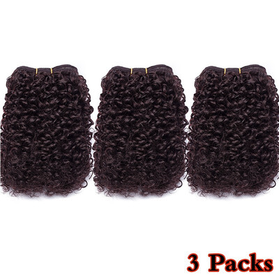 

8 inch Weave Hair Extension Afro Kinky Curly Weft Hair Weave Bundles Synthetic Braid Hair Mambo Twist Ombre Hair for Women