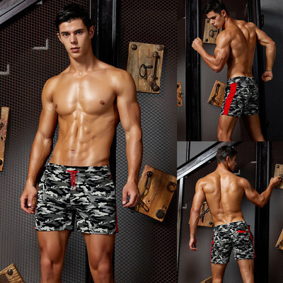 

Tailored Men Spring Summer Camouflage Trunks Quick Dry Beach Surfing Running Short Pant