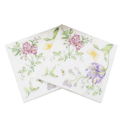 

Style Wedding Table Decoration Paper Tissue Decoupage Paper Napkins Tableware Serviettes For Party