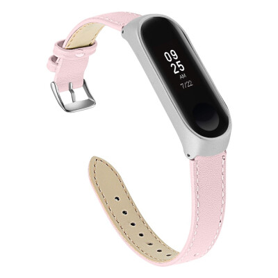 

ECSEM Wristband for Mi Band 3 Bracelet Genuine Leather Strap for Xiaomi Mi Band 4 Mi Band 3