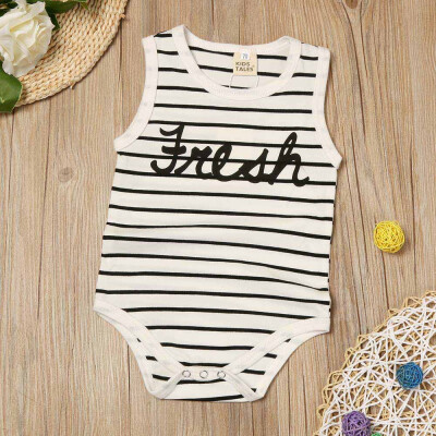 

Infant Kids Baby Girl Boy Stripes Cotton Leopard Romper Jumpsuit Clothes BK70