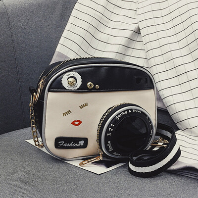

Women Camera Shape Lip Crossbody Bag Lady PU Leather Shoulder Messenger Shoulder Bag Small Pouch Handbag Bolsa Mujer T30