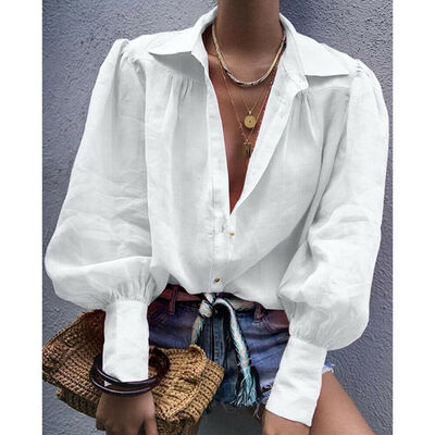

Women Fashion Long Sleeve Office Lady Chiffon Blouse Shirt T-Shirt Ladies Top