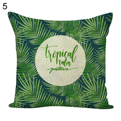 

Letter Leaves Square Throw Pillow Case Cushion Cover Home Sofa Bed Car Decor