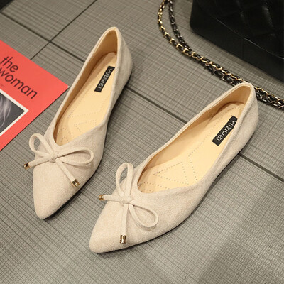 

Spring&summer pointed single shoes Doudou shoes womens shoes flat heel shallow comfortable casual shoes