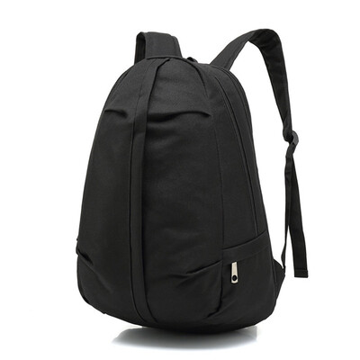 

Tailored Large Capacity Solid Color Waterproof Nylon Casual Backpack School Bag