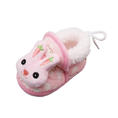 

Winter Baby Girls Shoes Princess Sweet Newborn First Walkers Soft Soled Infant Toddler Kids Girl Footwear Shoes