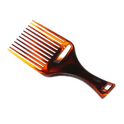 

Plastic Hair Comb Insert Afro Hair Pick Comb Hair Fork Comb Hairdressing Oil Slick Head Hairstyling Brush