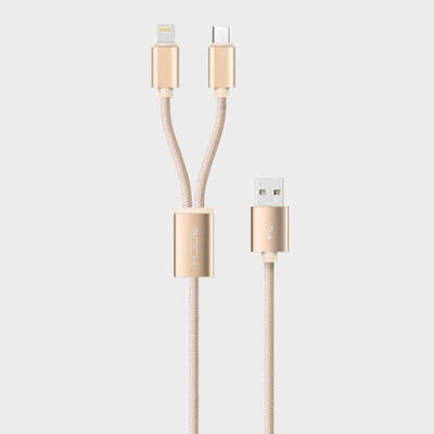 

ROCK 12m Nylon Braided Lightning And Micro USB Fast Charging Data Cable For Mobile Phones-appletype-c
