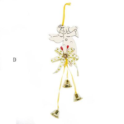 

〖Follure〗Creative Christmas Tree Pendant Wooden Cabin Elk Santa Christma Party Decoration