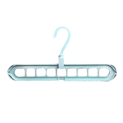 

Nine Holes Rotating Hanger Magic Multi-function Folding Clothes Hanger Drying Hanger Closet Space-saving