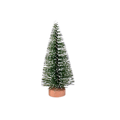 

JPGIF Christmas Tree Mini Pine Tree With Wood Base DIY Home Table Top Decor