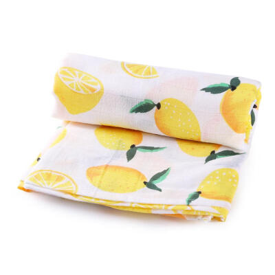 

Newborn Baby Blanket Infant Cotton Fruits Flower Swaddle Wrap Bath Towels