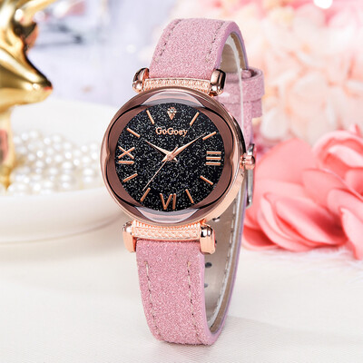 

RM Fashion Simple Roman Numeral Scale Starry Dial Dial Quartz Female Watch