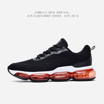 

Full palm cushion sports shoes mens breathable flying woven running shoes non-slip shock absorption fitness shoes