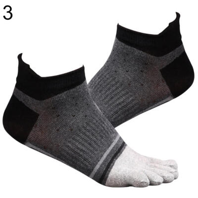 

Fashion Men Soft Breathable Cotton Five Toe Socks Casual Sport Running Socks