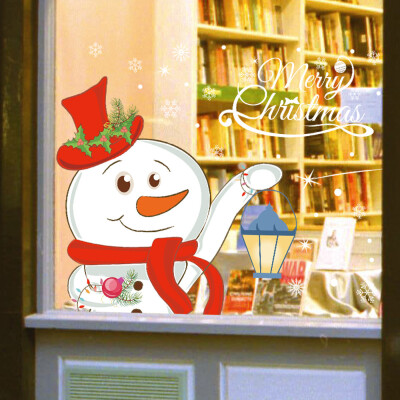 

〖Follure〗Christmas Snowman Removable Furniture Vinyl Window Wall Sticker Decoration