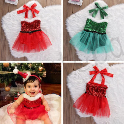 

New Lovely Infant Baby Girl Dress Party Wedding Tulle Christmas Outfits Dresses