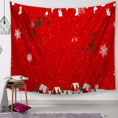 

Siaonvr Christmas Tapestry Santa Print Wall Hanging Tapestry Art Home Decor