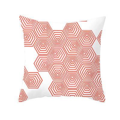 

〖Follure〗Living Coral Polyester Pillow Case Sofa Car Waist Throw Cushion Cover Home Decor