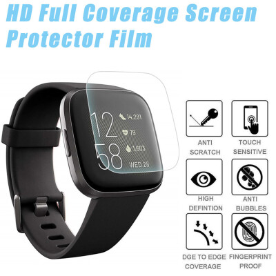 

〖Follure〗3Pack HD Full Coverage TPU Screen Protector Film For Fitbit Versa 2