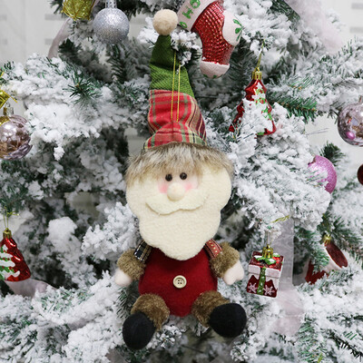 

〖Follure〗Christmas Ornament Santa Snowman Reindeer Toy Doll Hang Party Decoration