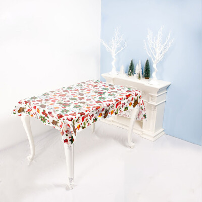 

New Year Christmas Tablecloth Kitchen Dining Table Decorations Home Rectangular Party Table Covers Christmas Ornaments