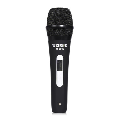 

WEISRE  - 6900 Wired Unidirectional Dynamic Microphone for Home Stage Use