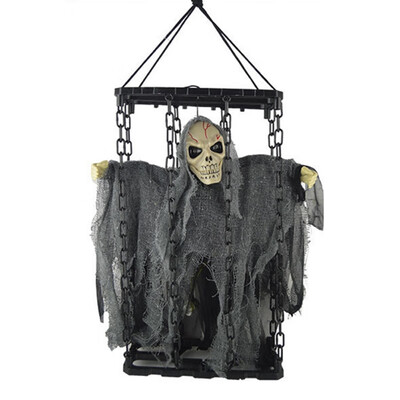 

New Hot Glowing Ghost Called & Shaking Cage For Halloween Hanging Household Decorations