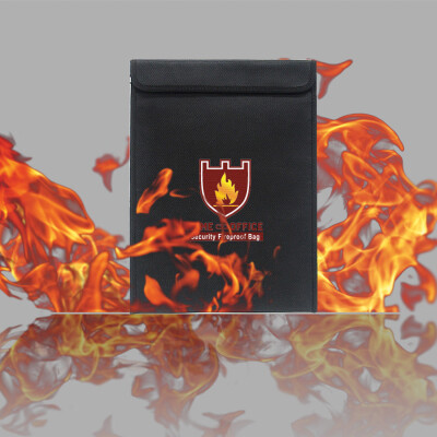 

〖Follure〗Fireproof Document Fire Resistant Pouch Document Waterproof Bag for Money Safe