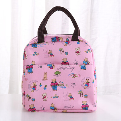 

Portable Lunch Printed Insulation Bag Thermal Food Picnic Lunch Box Bags For Women Men Students Kids