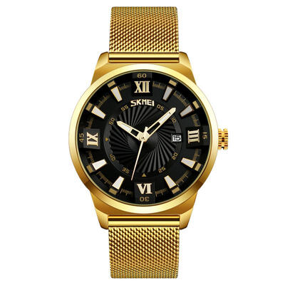 

SKMEI Mens Watches Luxury Quartz Watch Fashion Stainless Steel Business WristWatch
