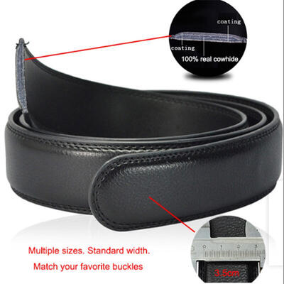 

Luxury No Buckle Belt Brand Belt Men High Quality Male Genuine Real Leather Strap forJeans Belt Cinturones Hombre 160cm