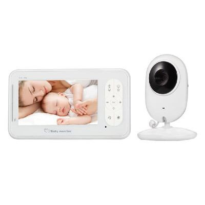 

43inch Wireless Video Baby Monitor 2 Way Talk Baby Monitor with Camera Support 4 Cameras VOX Mode Temperature Monitoring IR Night