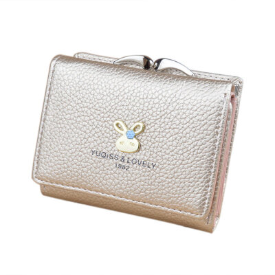 

Fashion Women Faux Leather Trifold Short Wallet Coin Purse Card Holder Clutch