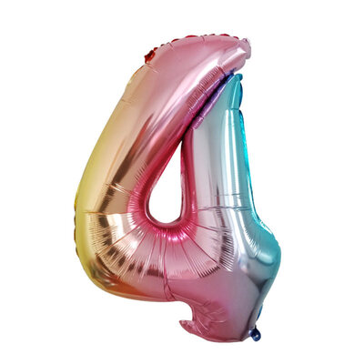 

22inch Gradient Color Number Aluminum Film Balloon Birthday Party Decorations