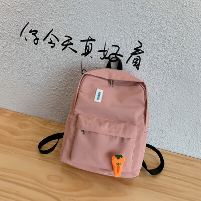 

Tailored Backpack Female Casual Simple Student Canvas Backpack Vintage Sense Girl Bag