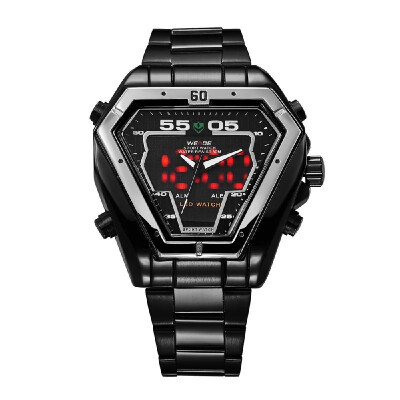 

WEIDE WH1102 Quartz Digital Electronic Watch Dual Time Calendar Month 3ATM Waterproof Timer Business Men Fashion Casual Outdoor Sp