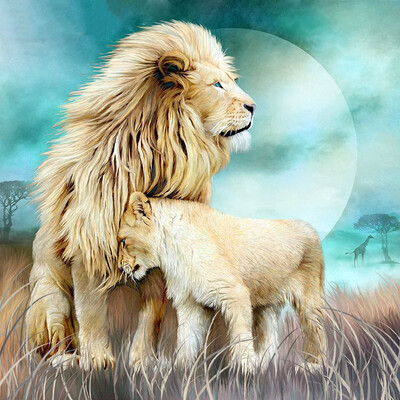 

Full Square Diamond Painting Lion Animal Diamond Embroidery Sale 5d Diamond Mosaic Rhinestone Picture Art Crafts
