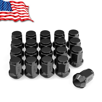 

20 Black 12x15 Lug Nuts Bulge Acorn for Acura Toyota Lexus M12x15 Wheels Rims